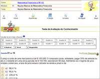 Tela do exerc�cio de auto-avalia��o